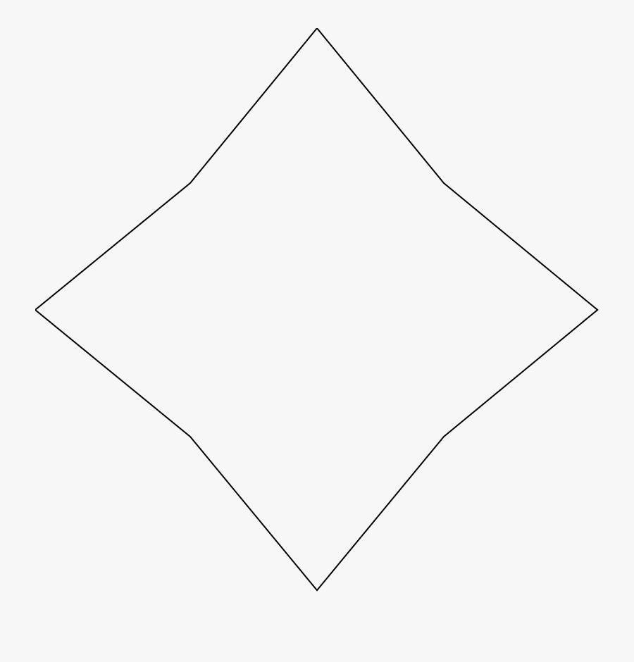 Diamond Shape Clipart Star - Square Rotated 45 Degrees, Transparent Clipart