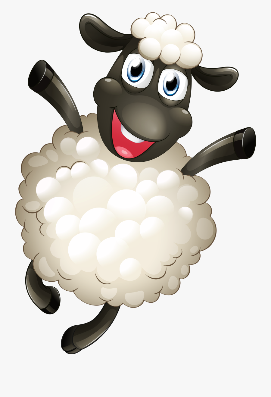 Sheep Sticker Cartoon Free Download Image Clipart - Sheep Png, Transparent Clipart