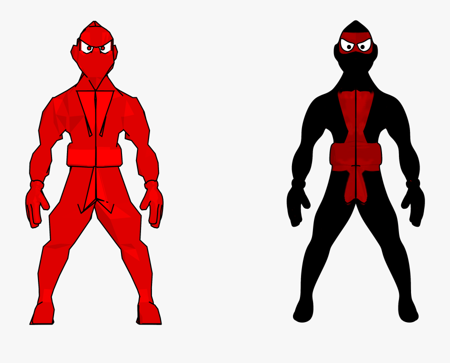 Two Ninja Clipart Png - Spider Man 2099 Character Design, Transparent Clipart