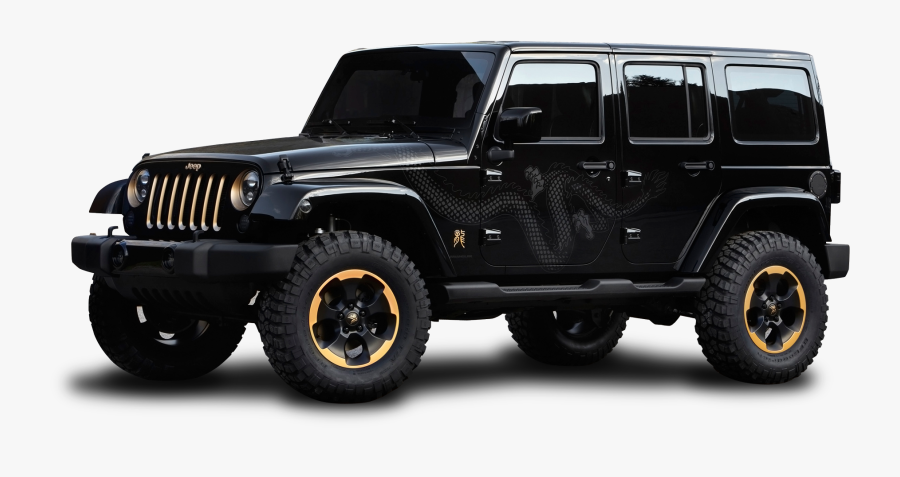 Jeep Png Images - Shiny Black Jeep Wrangler, Transparent Clipart