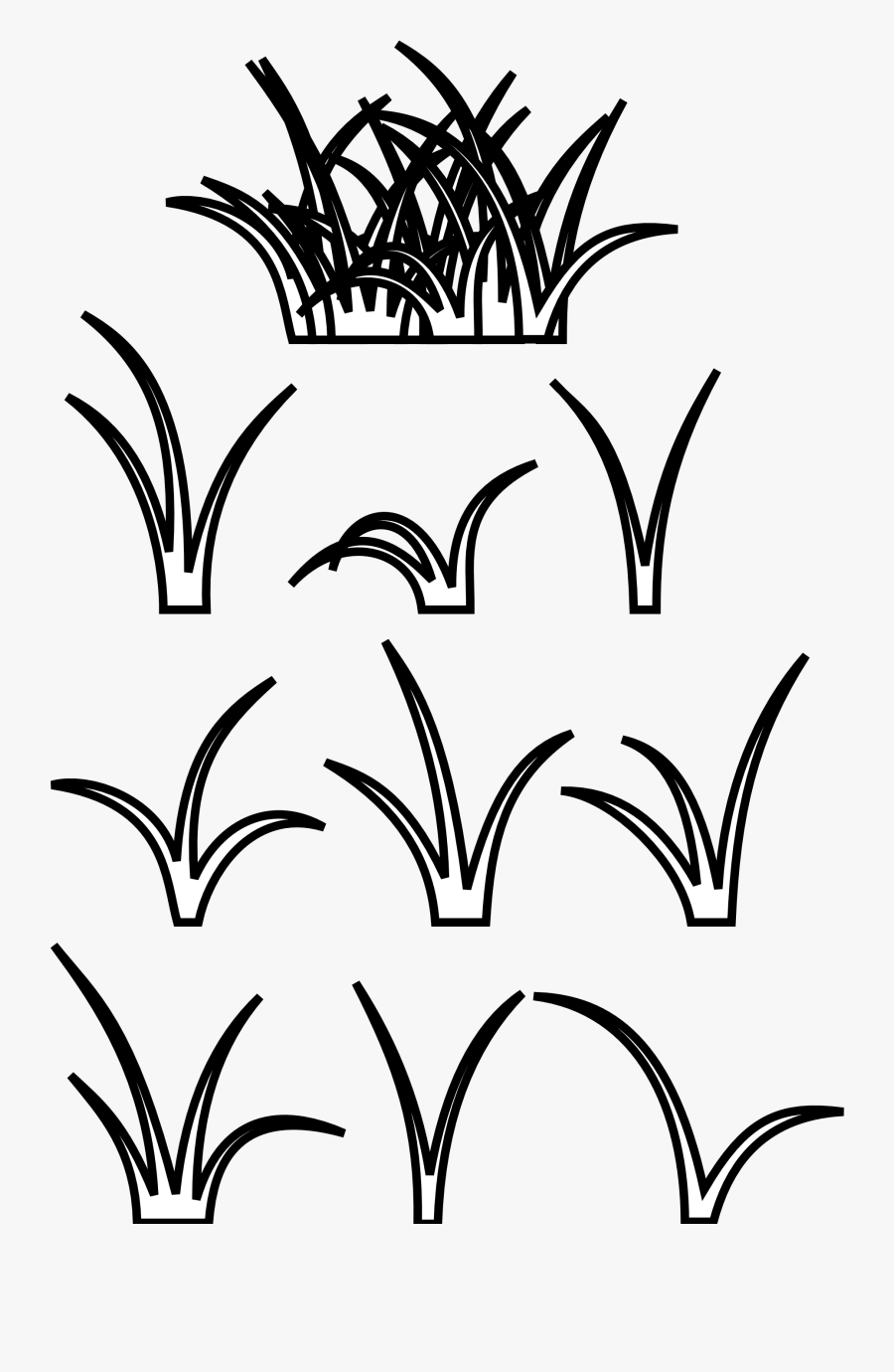 Transparent Lawn Mower Clipart Png - Patches Of Grass Drawing, Transparent Clipart