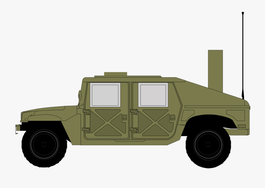 Transparent Jeep Vector Png - Humvee Clip Art, Transparent Clipart