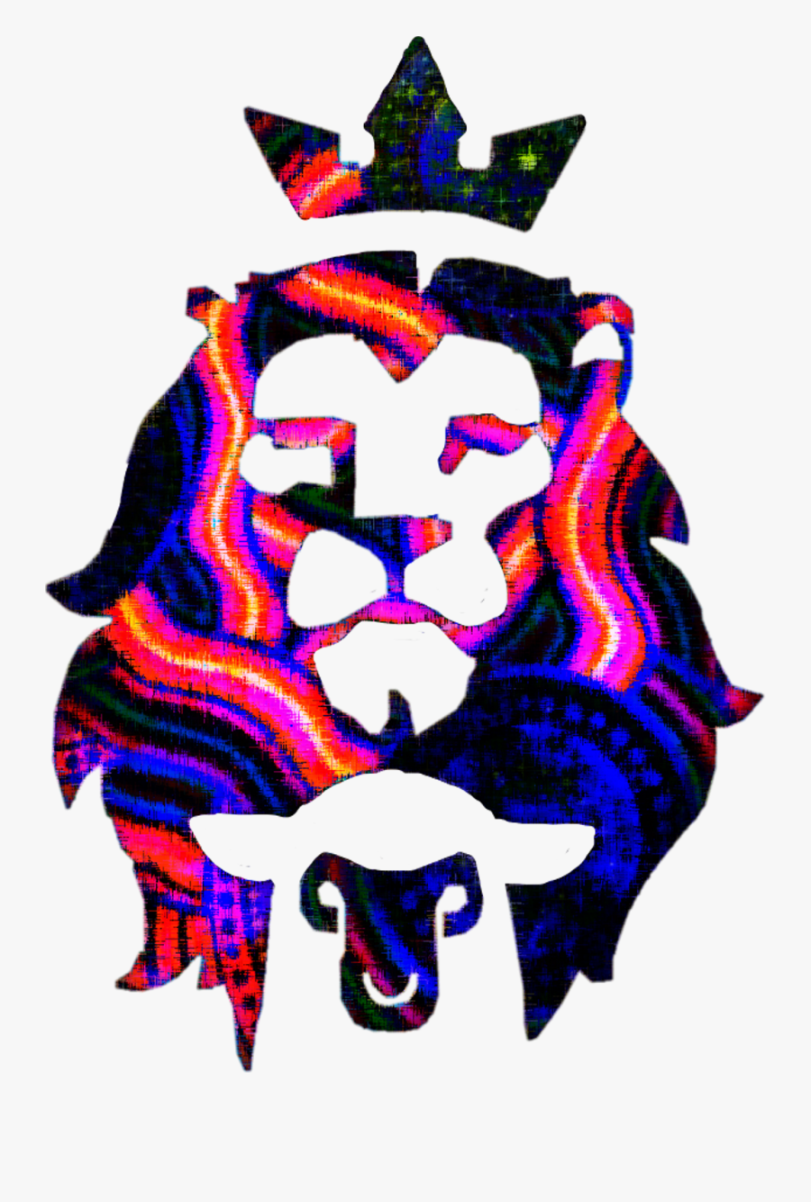 #lionking #lion #lamb #lionandlamb #king #rainbowlion - Logo Lion And Lamb, Transparent Clipart