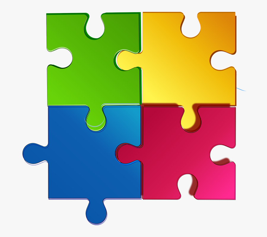 Toy,puzzle,yellow - Transparent Transparent Background Jigsaw Puzzle, Transparent Clipart