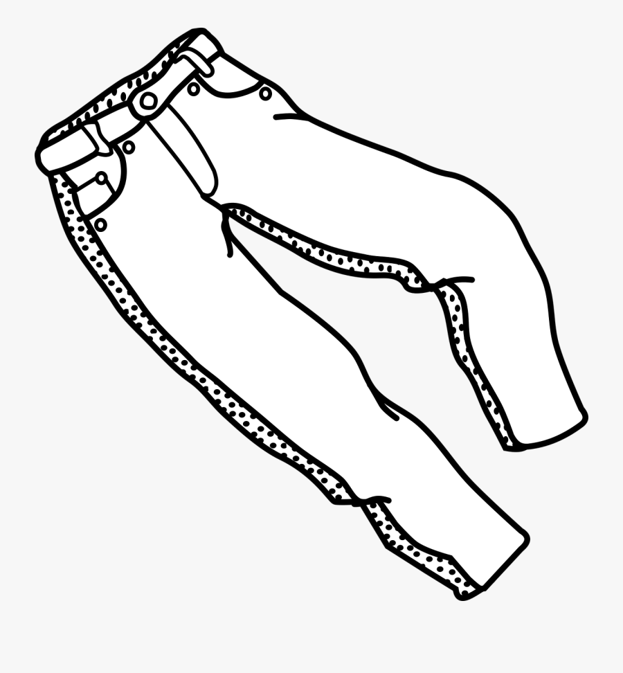 Clip Art Pants Clipart Free - Pants Clipart Black And White, Transparent Clipart