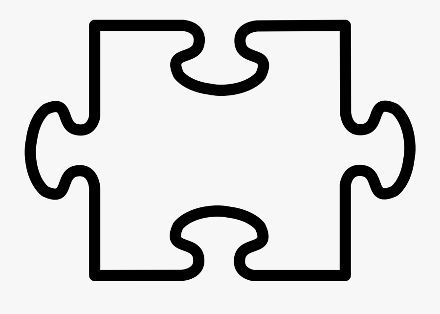 Transparent Video Game Clipart - Puzzle Piece Clipart Black And White, Transparent Clipart