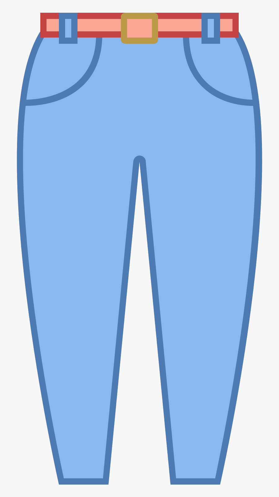 Icona Jeans - Иконка Джинсы, Transparent Clipart