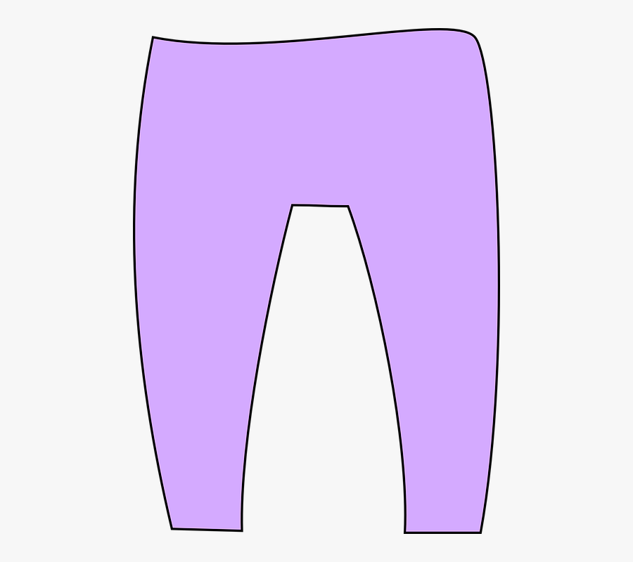 Pants, Pastel, Purple, Clothing, Fashion, Women, Female - Trousers Clipart Purple, Transparent Clipart