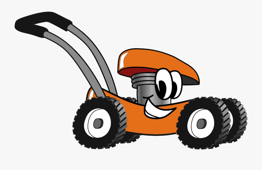 For A Professionally Cut Lawn, Call Mike At Mow "n - Lawn Mower Cartoon Png, Transparent Clipart