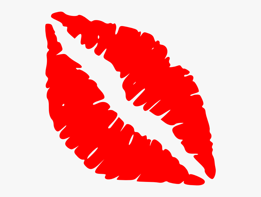 Red Lips Kiss Clip Art At Clk - Lips Clip Art, Transparent Clipart