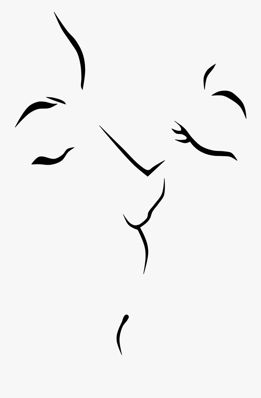 Kiss - Dibujo Beso Pareja, Transparent Clipart