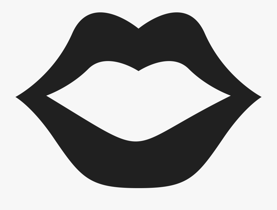 Vector Black And White Collection Of High Quality Free - Kiss Lips Clip Art Black And White, Transparent Clipart