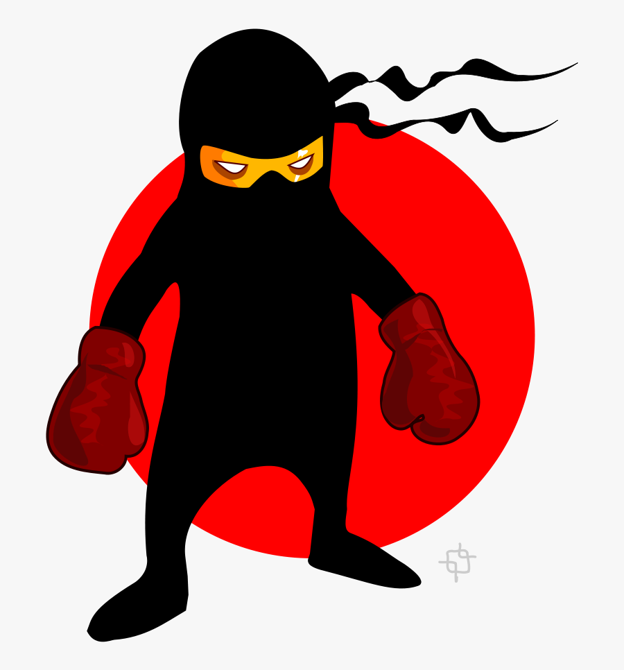 Ninja Boxer, Transparent Clipart
