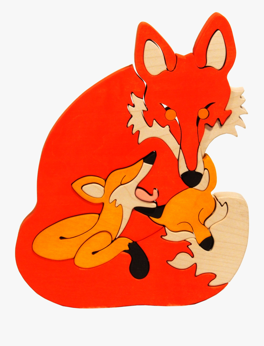 Fajáték, Fajátékok, Összerakós Játék, Fafegyver, Puzzle - Jigsaw Puzzle Fox, Transparent Clipart