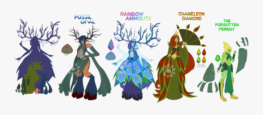 Ce Opal And Chameleon Diamond Fusion By Ⓒ - Diamond Fusion Steven Universe, Transparent Clipart