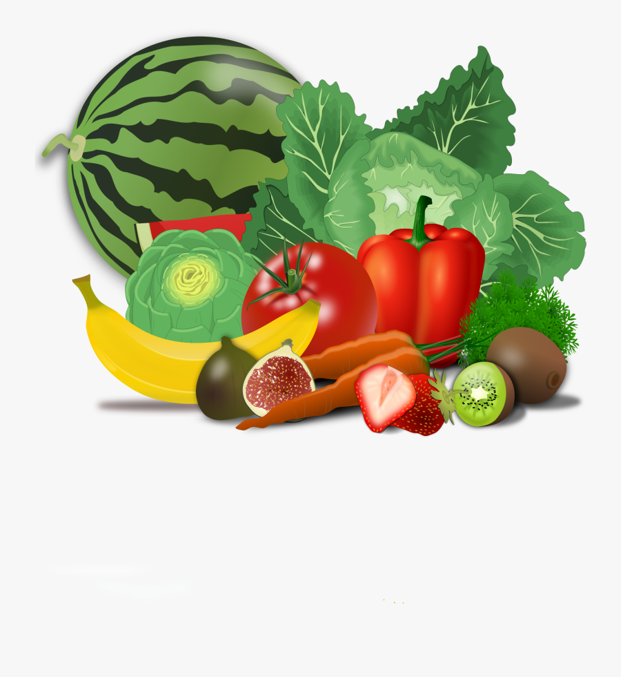 Vegetables Clipart Png - Fruit And Vegetables Clip Art, Transparent Clipart