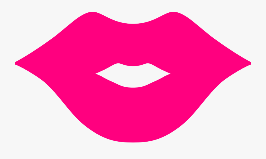 Kiss Lips Clipart Lips Pink Mouth Free Vector Graphic - Clip Art Pink Lips, Transparent Clipart