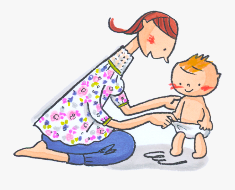Changing Pants Diapers - Cartoon, Transparent Clipart