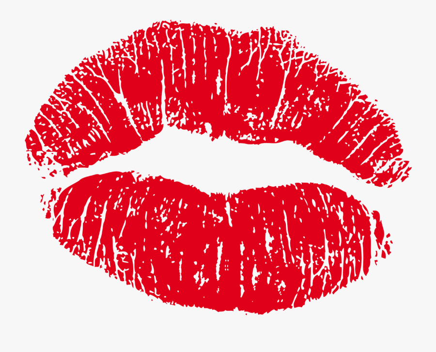 French Kiss Lipstick Clip Art - Red Kiss Lips Png, Transparent Clipart
