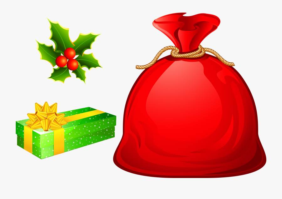 Kiss Cliparts - Santa Sack Clip Art, Transparent Clipart