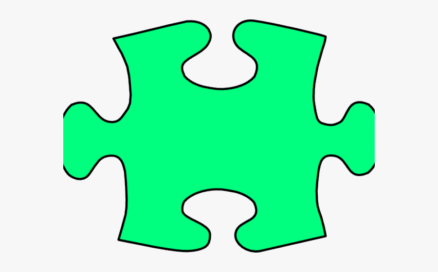 Puzzle Piece Clipart - Large Colored Puzzle Piece, Transparent Clipart