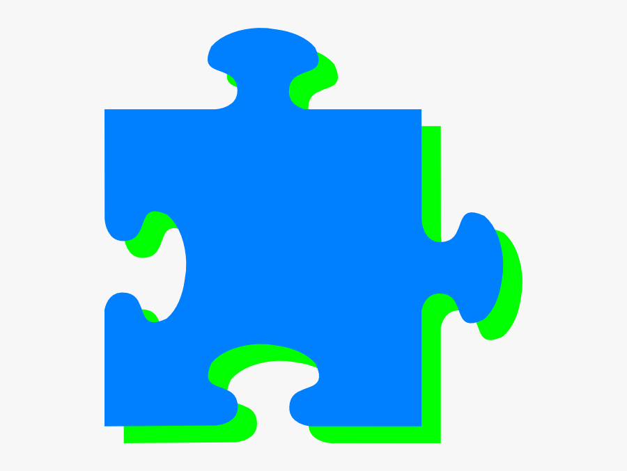 Blue N Green Puzzle Svg Clip Arts, Transparent Clipart