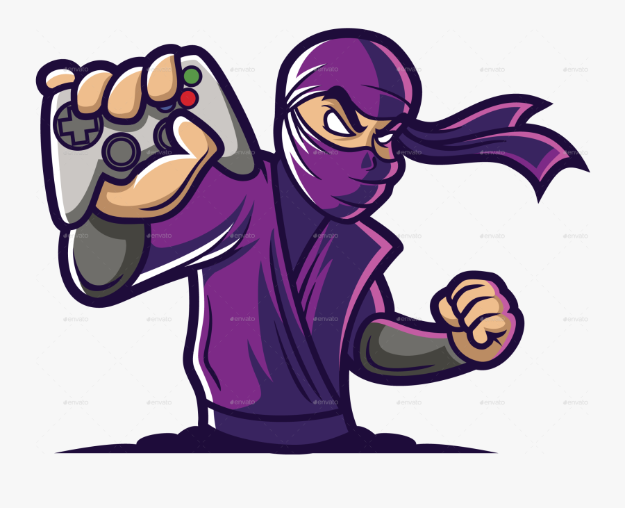 Transparent Gamer Clipart - Ninja Gaming Logo Png, Transparent Clipart