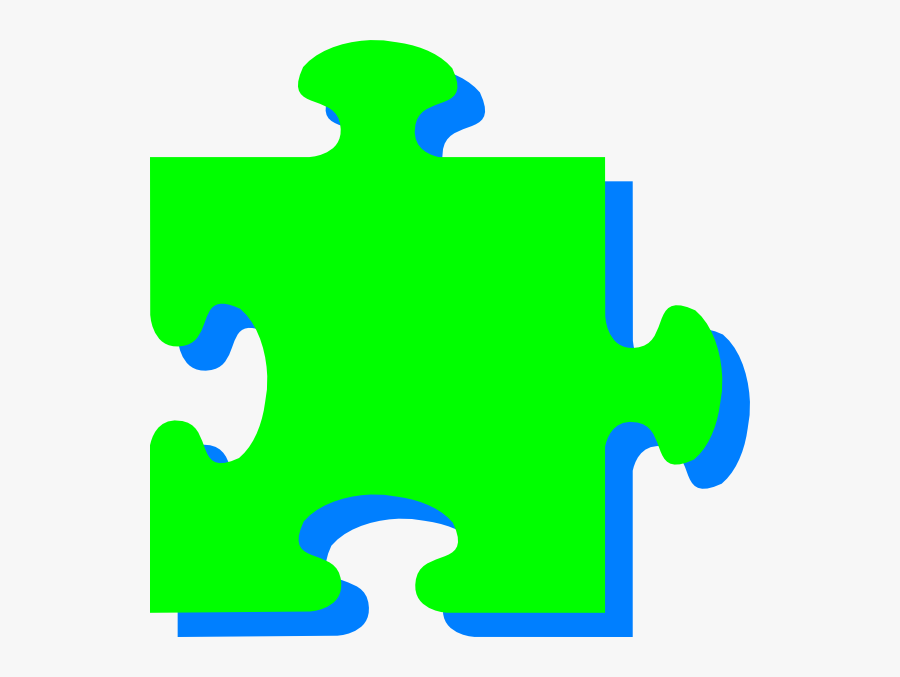 Green N Blue Puzzle Svg Clip Arts - Jigsaw Orange, Transparent Clipart