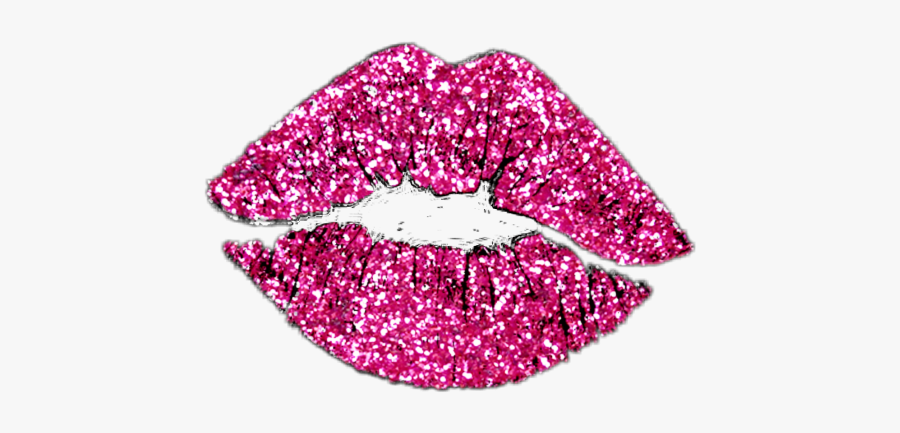 Pink Glitter Lips Transparent, Transparent Clipart
