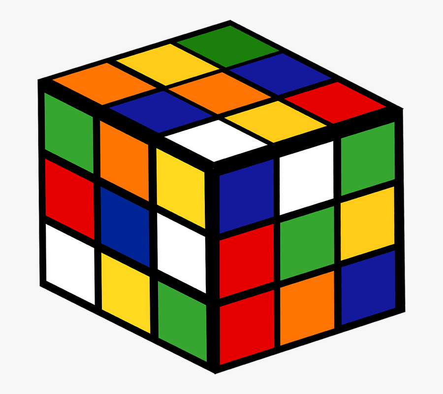 Graphic S Cube Free - Rubik's Cube Graphic, Transparent Clipart