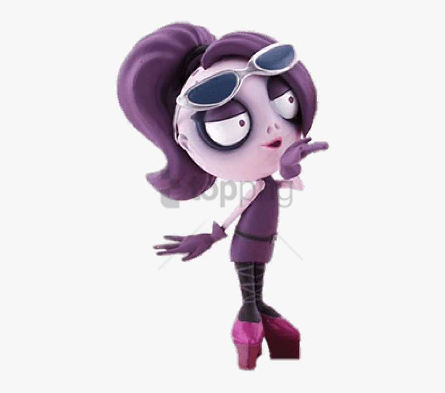 Download Zomgirl Blowing A Kiss Clipart Png Photo - Zombie Dumb Characters, Transparent Clipart
