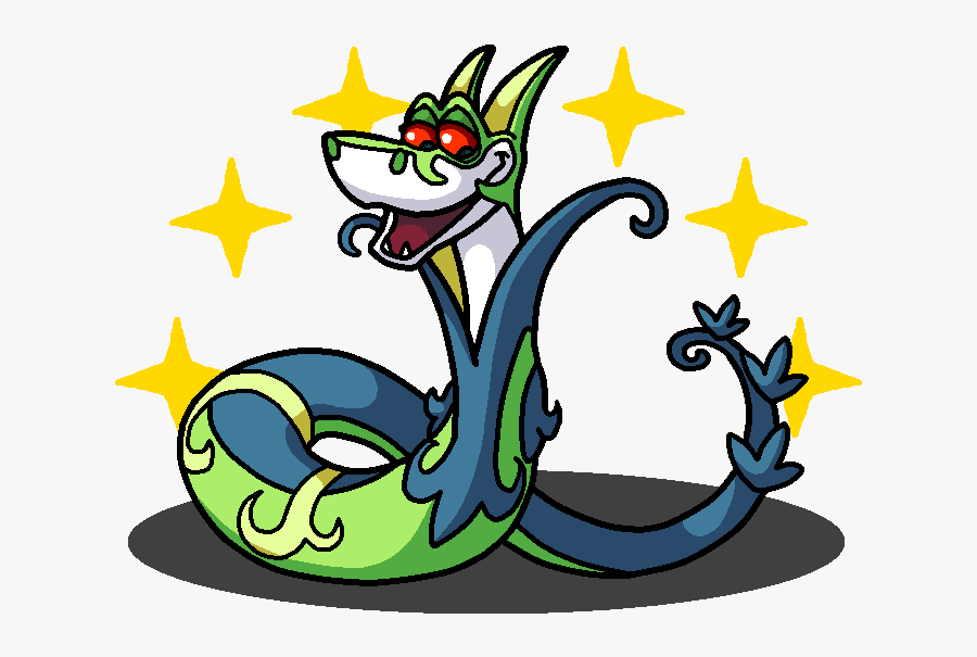 Shiny Serperior Kaa By Shawarmachine - Batty Deviantart Jungle Book, Transparent Clipart