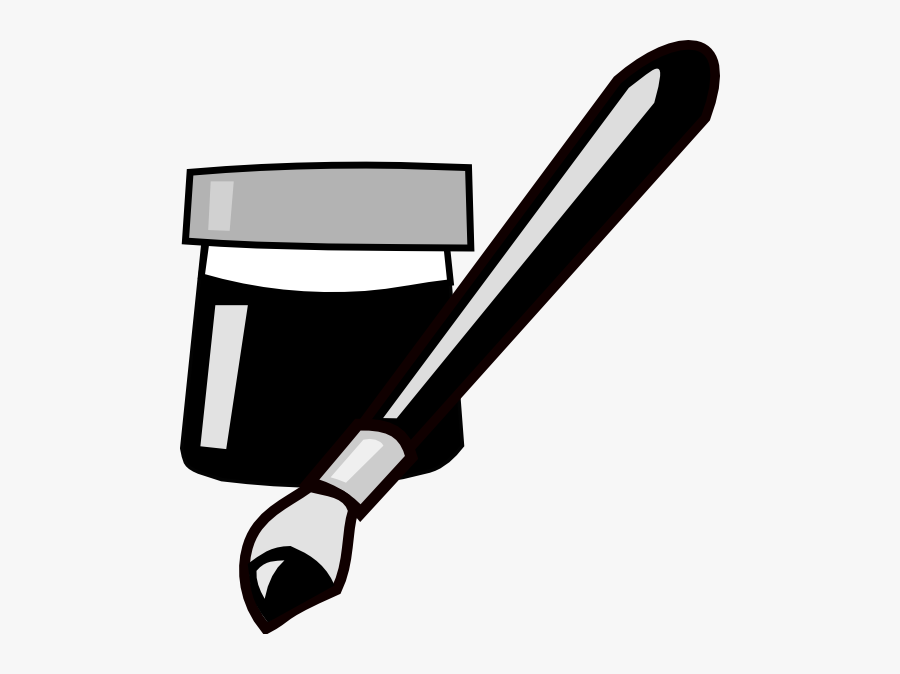 Paint Svg Clip Arts - Clipart Paint Black And White, Transparent Clipart