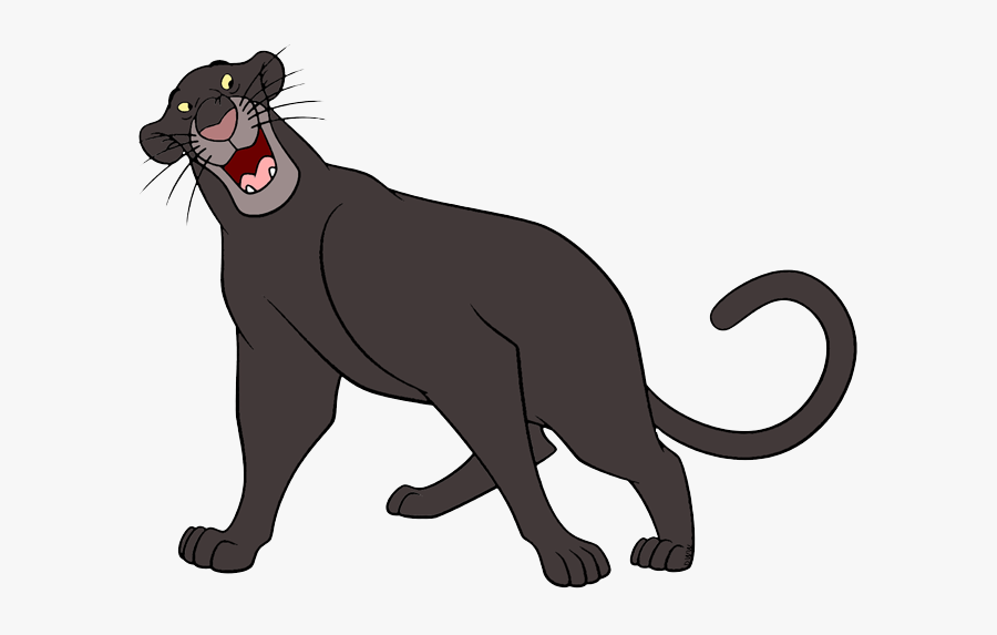 Jungle Book Clipart - Jungle Book Cartoon Panther, Transparent Clipart