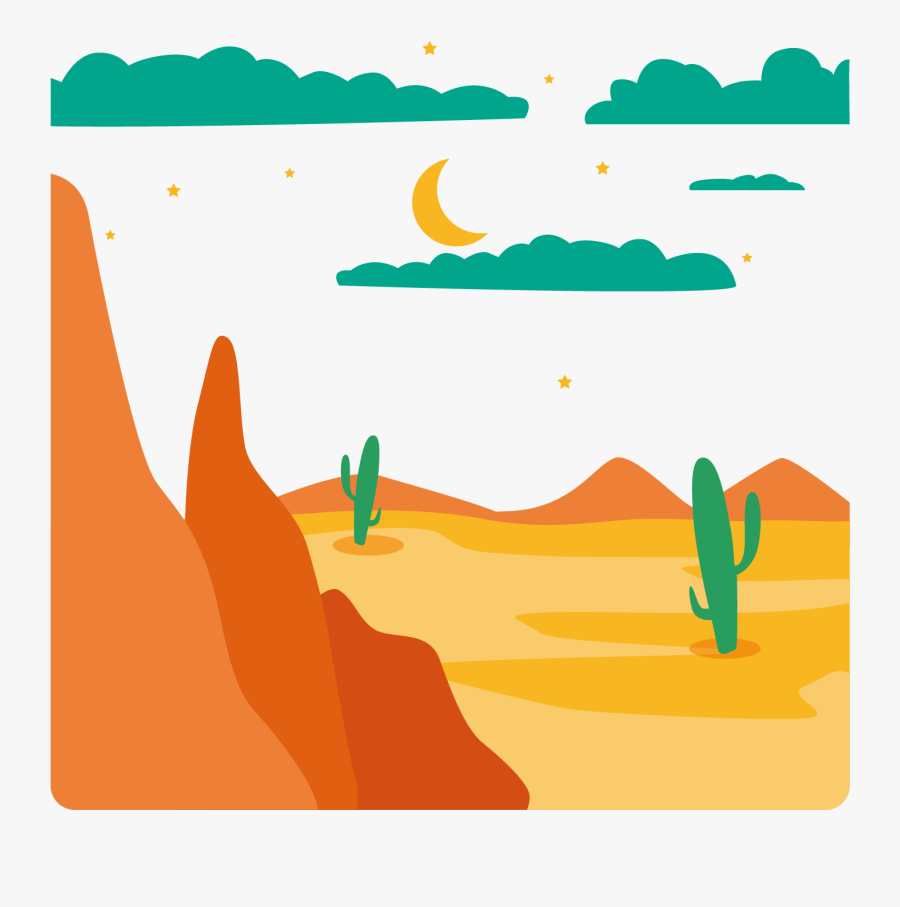 Desert Clipart Desert Mountain - Desert Clipart Png, Transparent Clipart