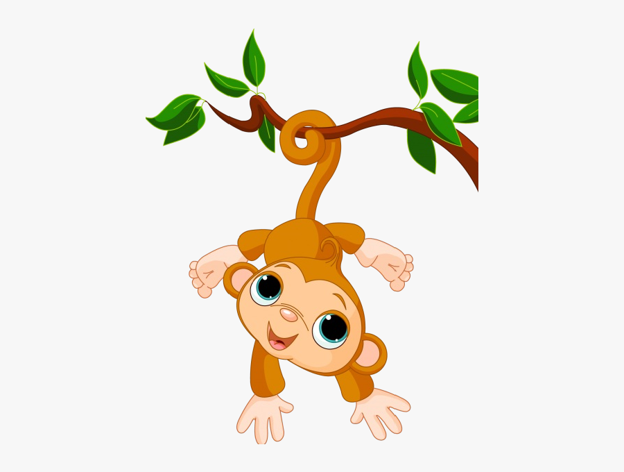 Cute Funny Cartoon Baby Monkey Clip Art Images - Baby Monkey Clip Art, Transparent Clipart