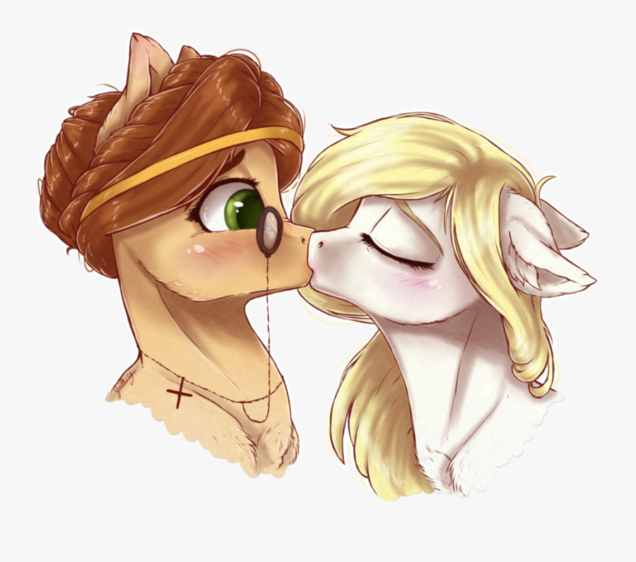 Speedpaint Drawing Kiss Transparent Clipart Free Download - Kiss On Lips, Transparent Clipart