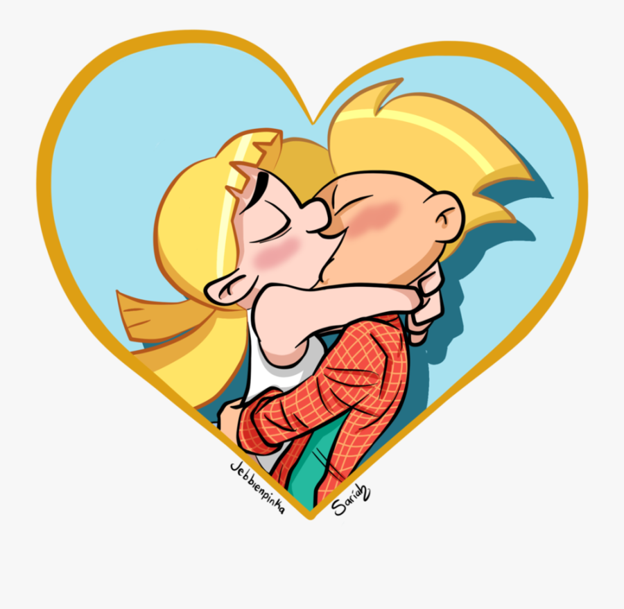 Arnold & Helga Kissing - Helga Y Arnold Love, Transparent Clipart