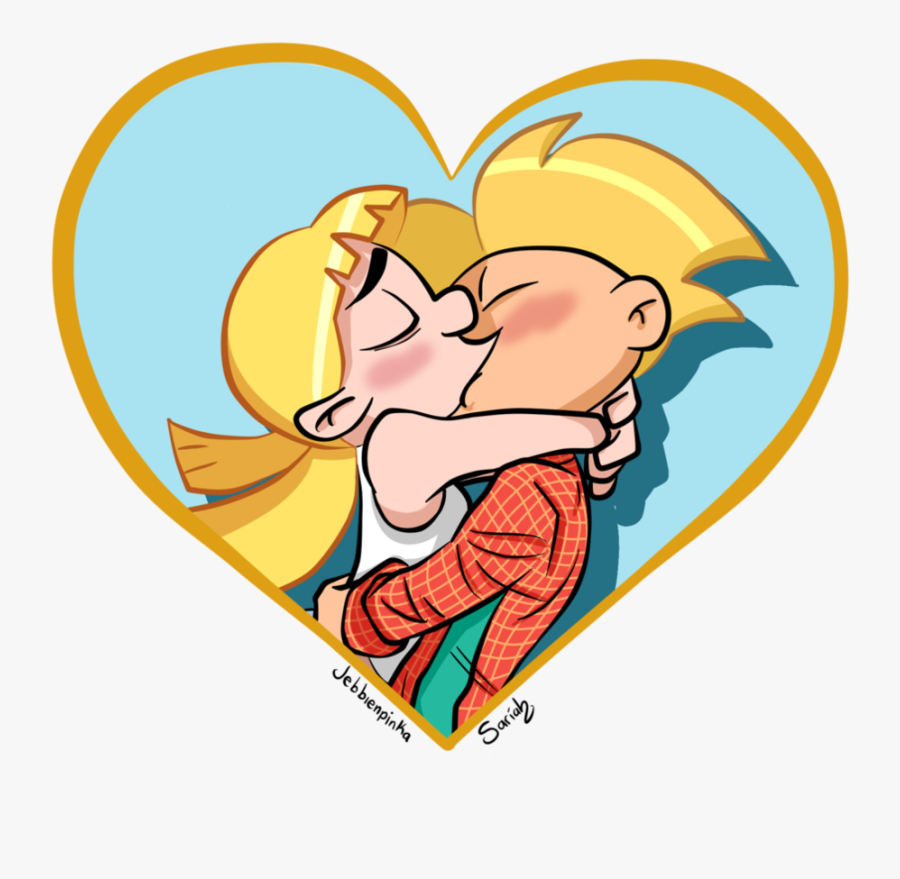 Arnold & Helga Kissing - Helga Y Arnold Love , Free Transparent Clipart...