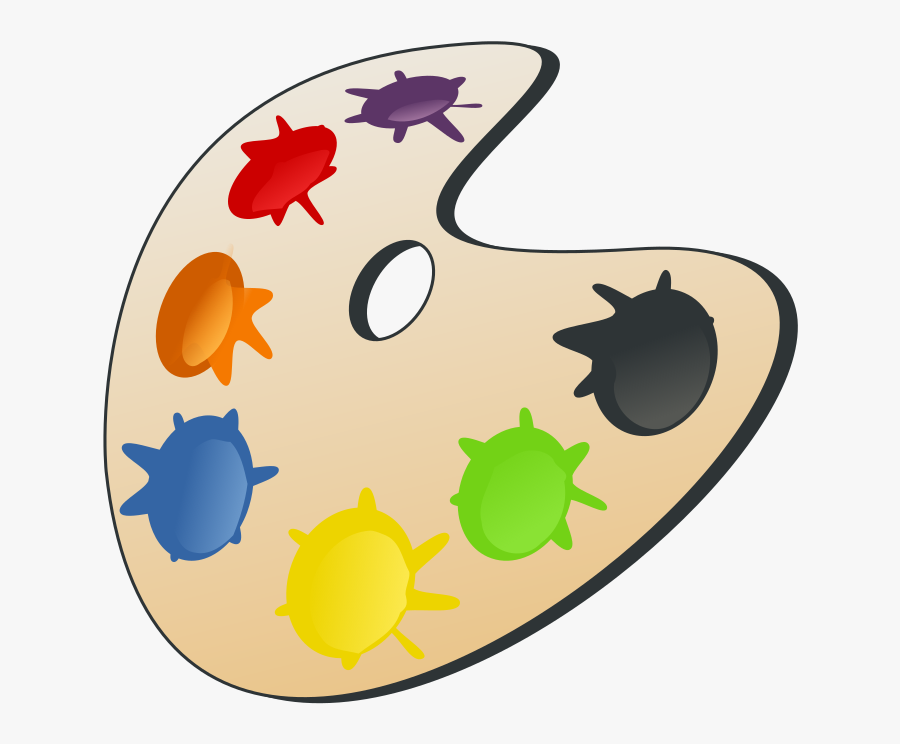 Clipart Paint Clipart - Paint Palette, Transparent Clipart
