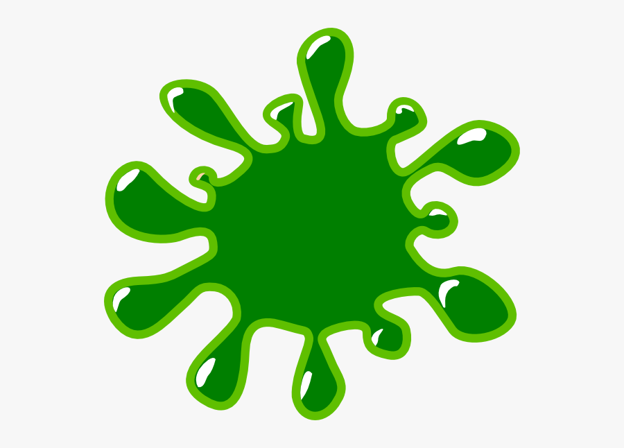 Green Paint Splat Clipart, Transparent Clipart