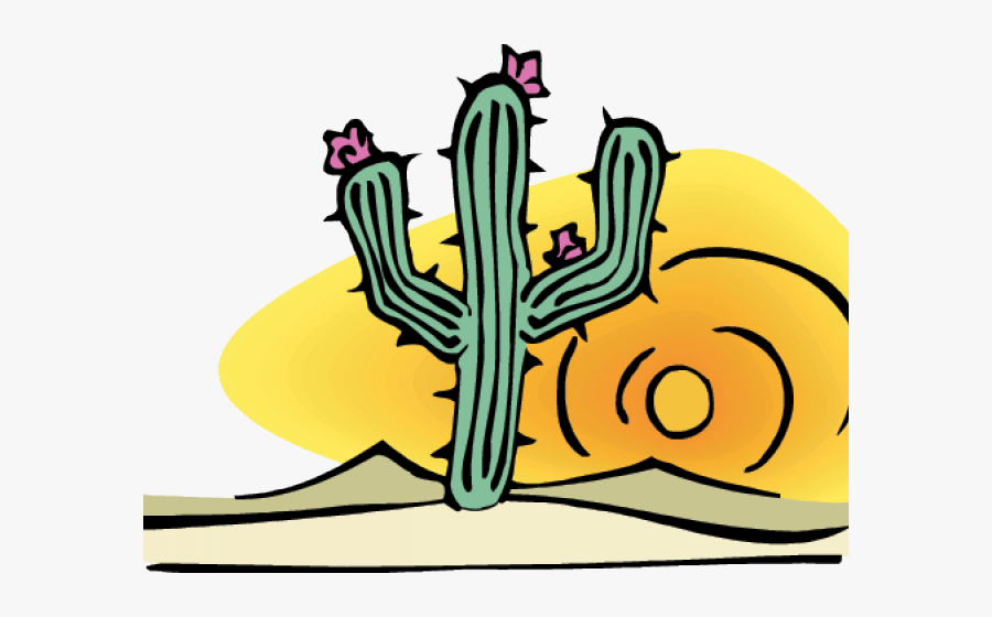 Desert Clipart Cactus Desert - Desert Biome Clipart, Transparent Clipart