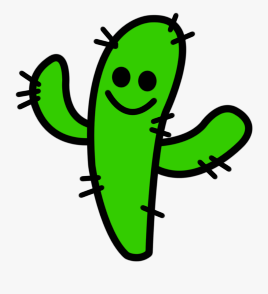 Cactus Plant Thorns Free Picture - Cartoon Cactus Transparent Png, Transparent Clipart