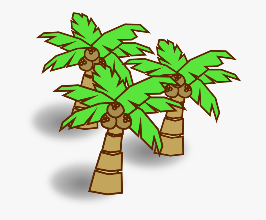 Computer Icons Jungle Map Download Symbol - Coconut Tree Clip Art, Transparent Clipart