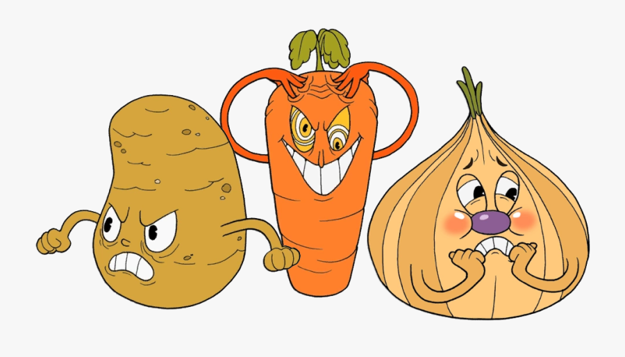 Vegetables Clipart Root Crop - Cuphead The Root Pack, Transparent Clipart
