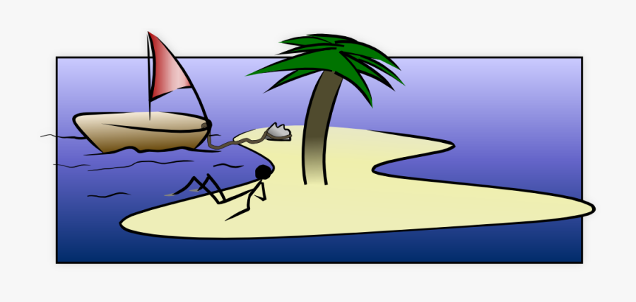 Desert Island Stick Figure Svg Clip Arts - Desert Island Clipart, Transparent Clipart