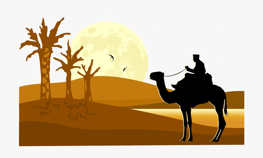 Transparent Camel Clipart - วาด รูป ทะเลทราย อูฐ, Transparent Clipart