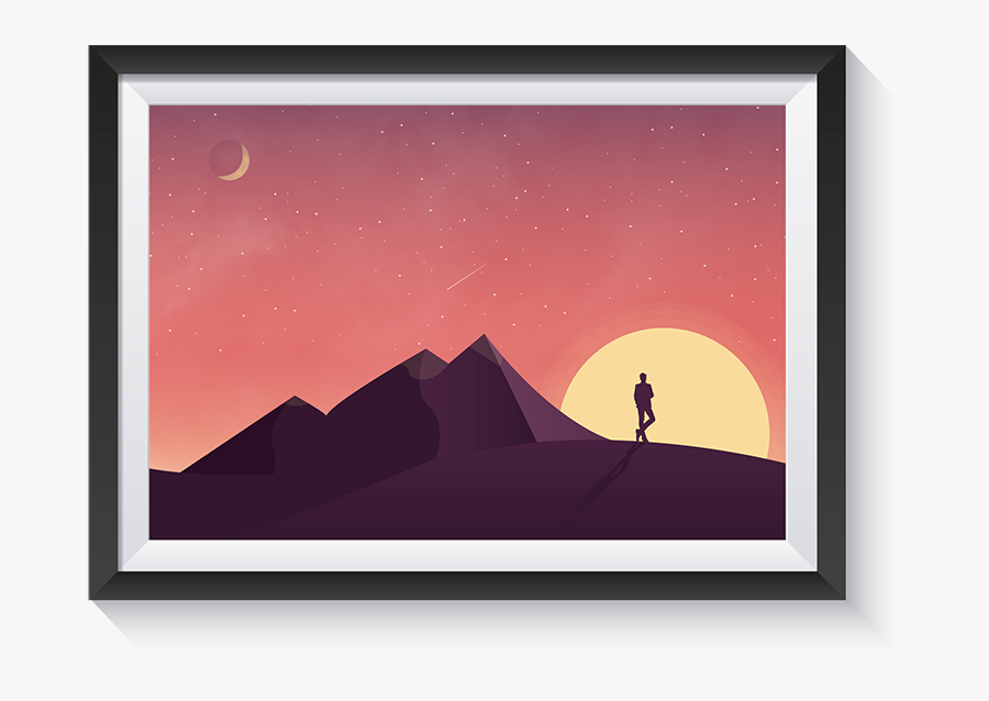 A Night In A Purple Desert Eesti Disain Estonia Design - Silhouette, Transparent Clipart