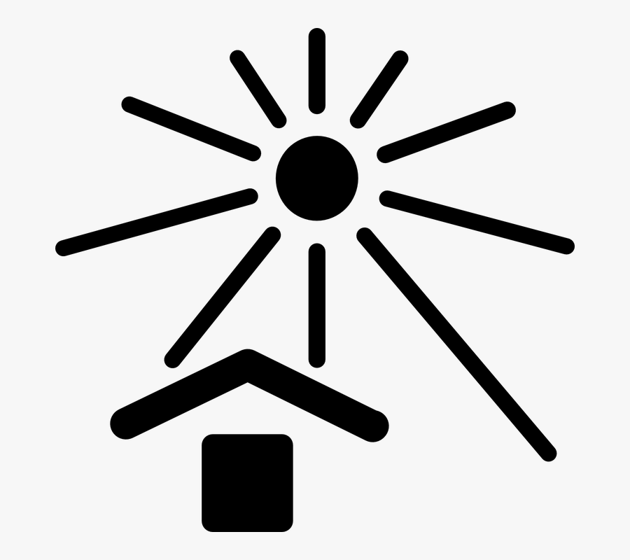 Sunlight Clipart Desert Sun - Keep Away From Sunlight Symbol, Transparent Clipart
