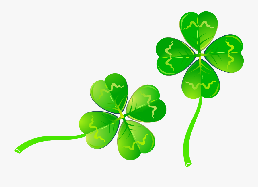 Four Leaf Clover Clipart Lucky - Transparent Four Leaf Clovers, Transparent Clipart